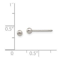 159E Inverness Titanium 3mm Ball Post Earrings