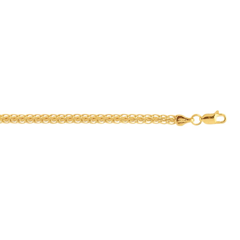 Royal Chain 10K 7.25in Yellow Gold Polished Bracelet with Lobster Clasp 068FW