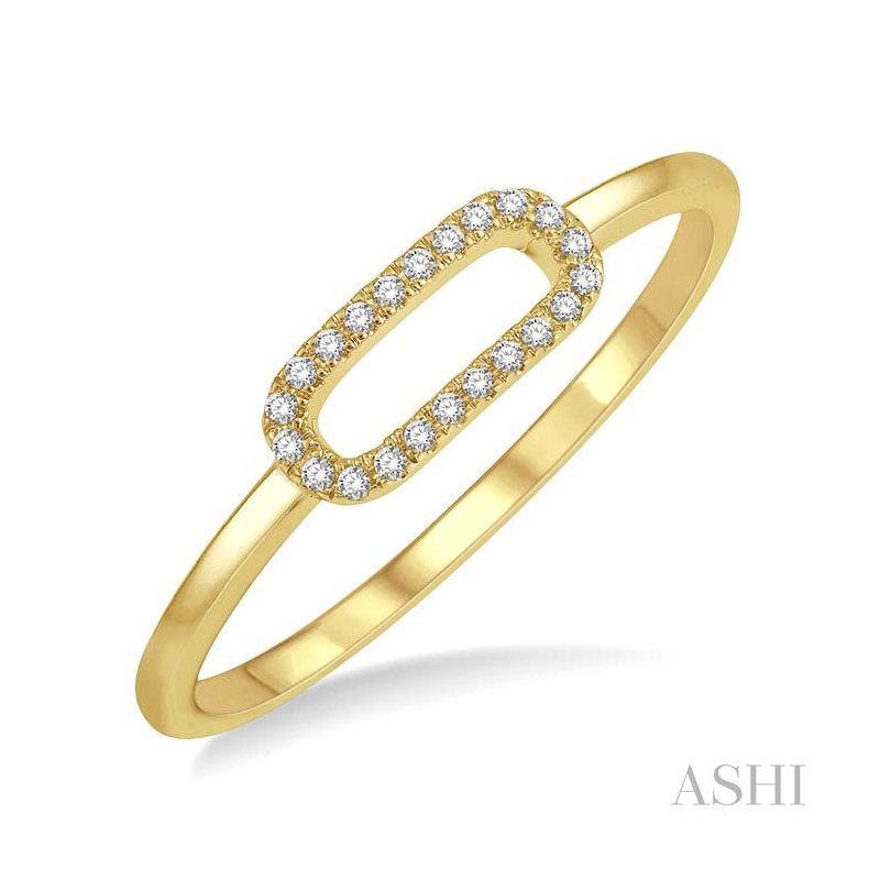 ASHI Paper Clip Diamond Fashion Ring 323A9PPTSYG