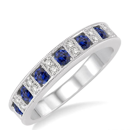 Parkplace Jewelers Gemstone & Diamond Wedding Band 46338PPFHSPWG