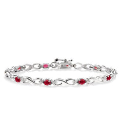 Parkplace Jewelers Oval Shape Gemstone & Diamond Bracelet 76040PPTSRBW