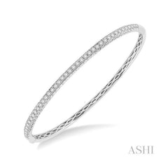 ASHI Stackable Diamond Bangle 79861PPFGWG-M
