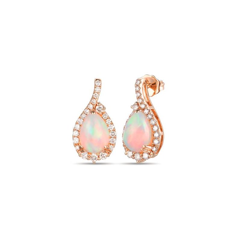 Le Vian 14K Strawberry Gold® Neopolitan Opal™ 1 7/8 cts. Earrings TRGO 62