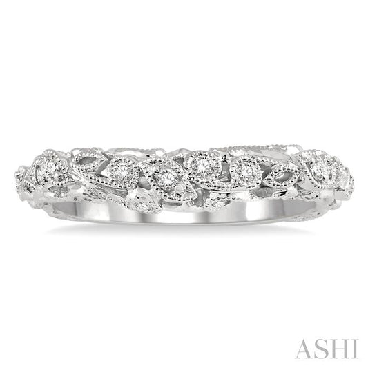 ASHI Diamond Wedding Band 18488PPFHWG-WB