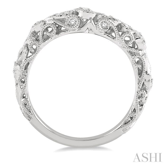 ASHI Diamond Wedding Band 18488PPFHWG-WB