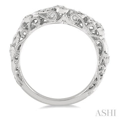 ASHI Diamond Wedding Band 18488PPFHWG-WB