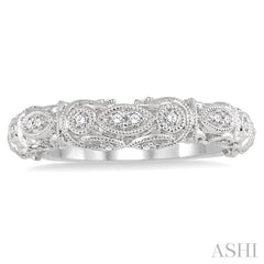 ASHI Diamond Wedding Band 18498PPFHWG-WB