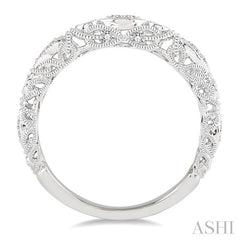 ASHI Diamond Wedding Band 18498PPFHWG-WB
