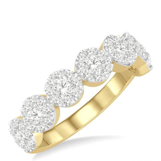 Parkplace Jewelers Round Shape 7 Stone Lovebright Essential Diamond Wedding Band 152D1PPFGYW