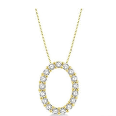Parkplace Jewelers Oval Shape Diamond Pendant 901H6PPFGPDYG