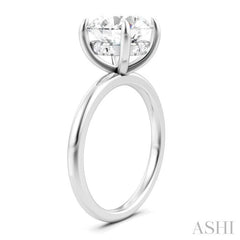 ASHI Round Shape Semi-Mount Diamond Engagement Ring 190A9PPFHWG-SM-RD3