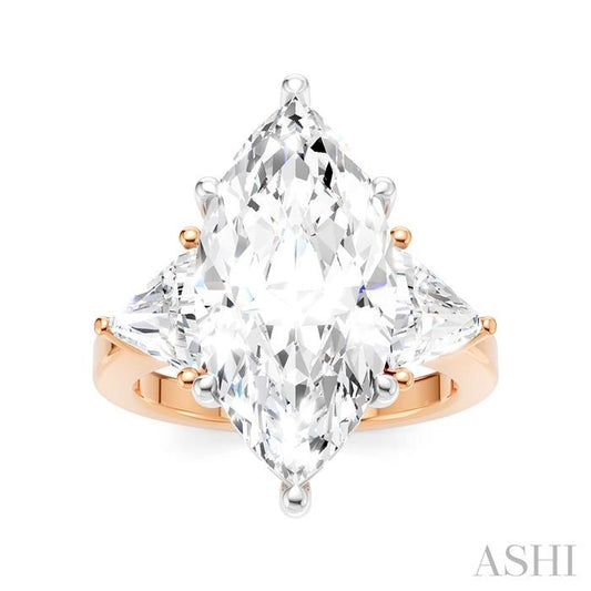 ASHI Marquise Shape Semi-Mount Diamond Engagement Ring 190B1PPFHPW-SM-MQ5