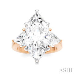 ASHI Marquise Shape Semi-Mount Diamond Engagement Ring 190B1PPFHPW-SM-MQ5
