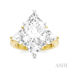 ASHI Marquise Shape Semi-Mount Diamond Engagement Ring 190B1PPFHYW-SM-MQ4