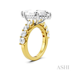 ASHI Marquise Shape Semi-Mount Diamond Engagement Ring 193ACPPFHYW-SM-MQ5