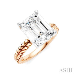 ASHI Emerald Shape Semi-Mount Diamond Engagement Ring 194B8PPFHPW-SM-EM3