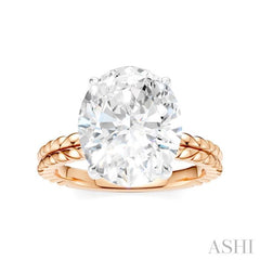 ASHI Oval Shape Semi-Mount Diamond Engagement Ring 194B8PPFHPW-SM-OV5