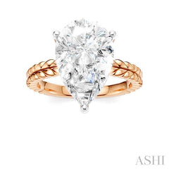 ASHI Pear Shape Semi-Mount Diamond Engagement Ring 194B8PPFHPW-SM-PR4
