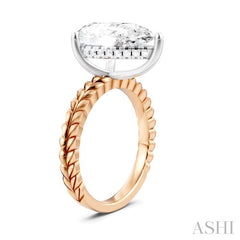 ASHI Pear Shape Semi-Mount Diamond Engagement Ring 194B8PPFHPW-SM-PR4