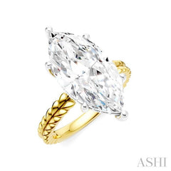 ASHI Marquise Shape Semi-Mount Diamond Engagement Ring 194B8PPFHYW-SM-MQ5