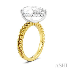 ASHI Pear Shape Semi-Mount Diamond Engagement Ring 194B8PPFHYW-SM-PR4