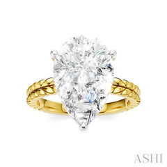 ASHI Pear Shape Semi-Mount Diamond Engagement Ring 194B8PPFHYW-SM-PR5