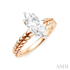 ASHI Marquise Shape Semi-Mount Diamond Engagement Ring 194B9PPFHPW-SM-MQ1