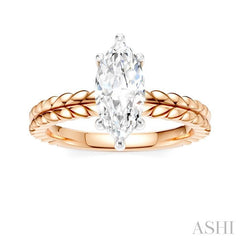 ASHI Marquise Shape Semi-Mount Diamond Engagement Ring 194B9PPFHPW-SM-MQ1