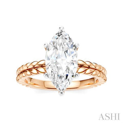ASHI Marquise Shape Semi-Mount Diamond Engagement Ring 194B9PPFHPW-SM-MQ2