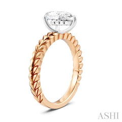 ASHI Pear Shape Semi-Mount Diamond Engagement Ring 194B9PPFHPW-SM-PR1