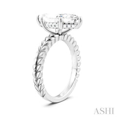 ASHI Marquise Shape Semi-Mount Diamond Engagement Ring 194B9PPFHWG-SM-MQ3