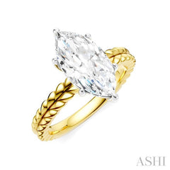ASHI Marquise Shape Semi-Mount Diamond Engagement Ring 194B9PPFHYW-SM-MQ2
