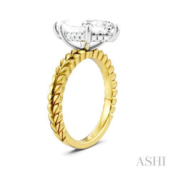 ASHI Marquise Shape Semi-Mount Diamond Engagement Ring 194B9PPFHYW-SM-MQ3