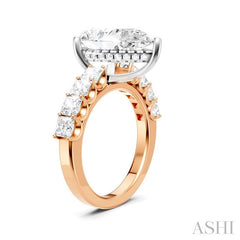 ASHI Pear Shape Semi-Mount Diamond Engagement Ring 195ACPPFHPW-SM-PR4