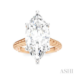 ASHI Marquise Shape Semi-Mount Diamond Engagement Ring 195B8PPFHPW-SM-MQ5