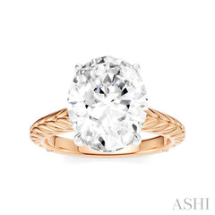 ASHI Oval Shape Semi-Mount Diamond Engagement Ring 195B8PPFHPW-SM-OV4