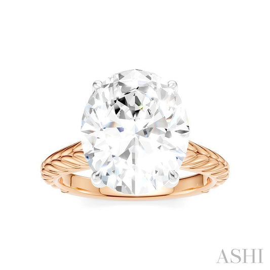 ASHI Oval Shape Semi-Mount Diamond Engagement Ring 195B8PPFHPW-SM-OV5