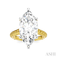 ASHI Marquise Shape Semi-Mount Diamond Engagement Ring 195B8PPFHYW-SM-MQ5
