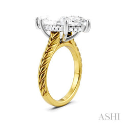ASHI Marquise Shape Semi-Mount Diamond Engagement Ring 195B8PPFHYW-SM-MQ5