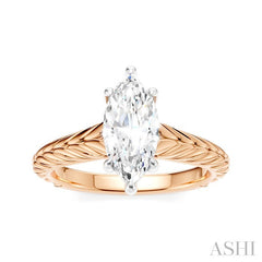 ASHI Marquise Shape Semi-Mount Diamond Engagement Ring 195B9PPFHPW-SM-MQ1