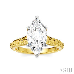 ASHI Marquise Shape Semi-Mount Diamond Engagement Ring 195B9PPFHYW-SM-MQ2