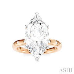 ASHI Marquise Shape Semi-Mount Diamond Engagement Ring 196B7PPFHPW-SM-MQ4