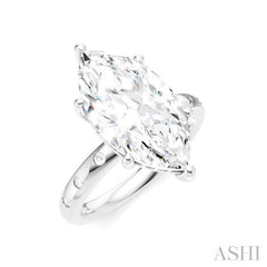 ASHI Marquise Shape Semi-Mount Diamond Engagement Ring 196B7PPFHWG-SM-MQ4