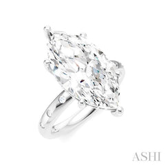 ASHI Marquise Shape Semi-Mount Diamond Engagement Ring 196B7PPFHWG-SM-MQ5