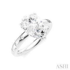 ASHI Pear Shape Semi-Mount Diamond Engagement Ring 196B7PPFHWG-SM-PR2