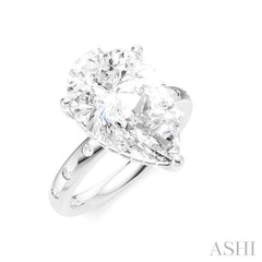 ASHI Pear Shape Semi-Mount Diamond Engagement Ring 196B7PPFHWG-SM-PR5