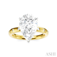 ASHI Pear Shape Semi-Mount Diamond Engagement Ring 196B7PPFHYW-SM-PR3