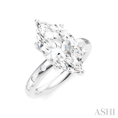 ASHI Marquise Shape Semi-Mount Diamond Engagement Ring 196B8PPFHWG-SM-MQ3
