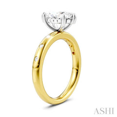 ASHI Marquise Shape Semi-Mount Diamond Engagement Ring 196B8PPFHYW-SM-MQ1