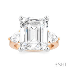 ASHI Emerald Shape Semi-Mount Diamond Engagement Ring 198A1PPFHPW-SM-EM5